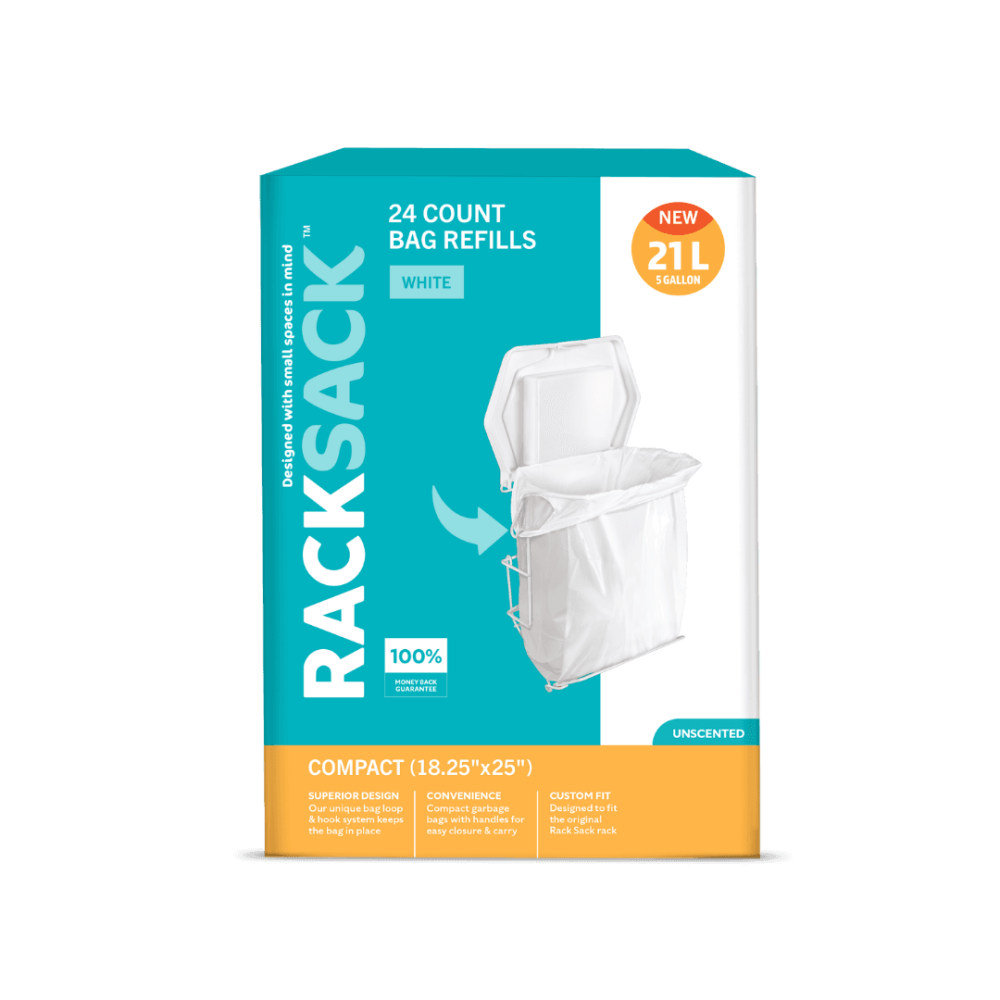 Rack Sack Compact White 24 Count Refill Bags