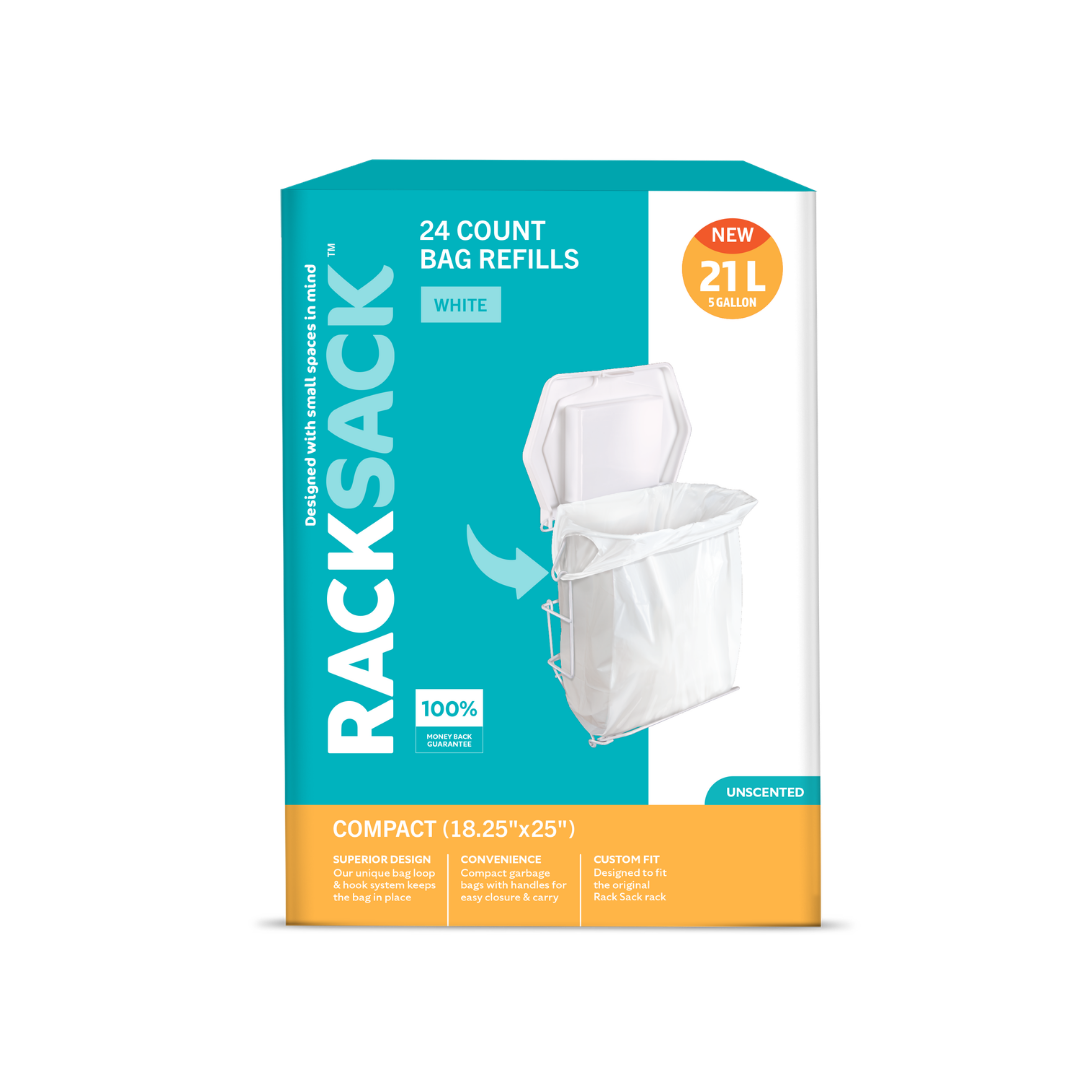 Rack Sack Compact White 24 Count Refill Bags
