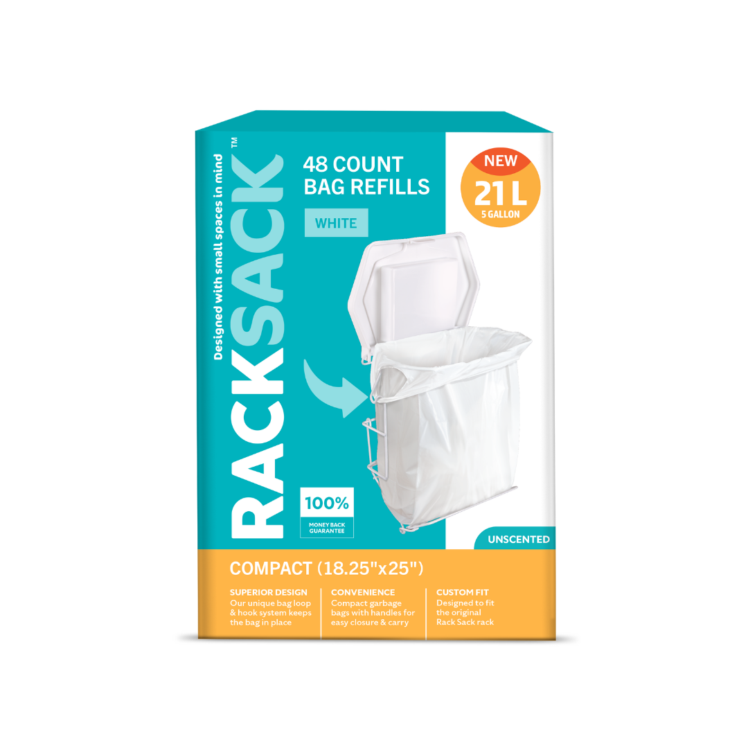 Rack Sack Compact White 48 Count Refill Bags